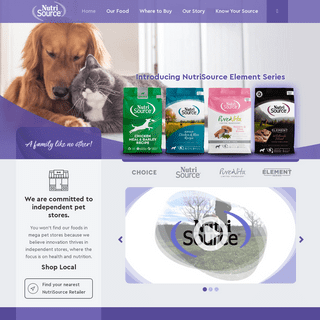 Healthy Dog Food & Cat Food - NutriSource Pet Foods