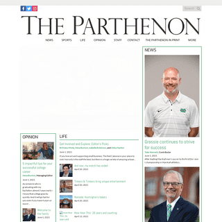 The Parthenon â€“ The student news organization of Marshall University