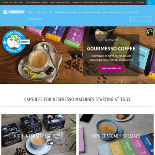 Gourmesso - Coffee Pods & Capsules Compatible w- Nespresso & K-Cups