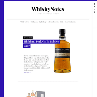A complete backup of https://whiskynotes.be