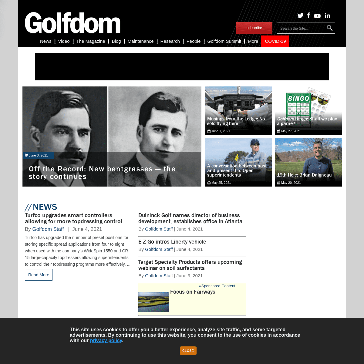 A complete backup of https://golfdom.com