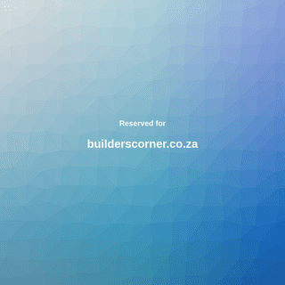 A complete backup of https://builderscorner.co.za