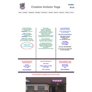 A complete backup of https://creativeactionsyoga.com