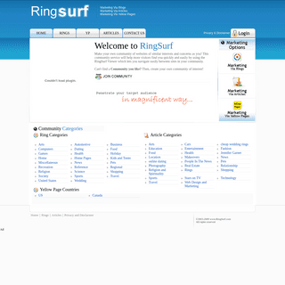 RingSurf- Join our create your own community