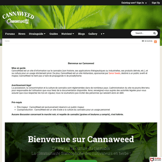 Bienvenue sur CannaWeed, le site dÃ©diÃ© Ã  la culture du cannabis.
