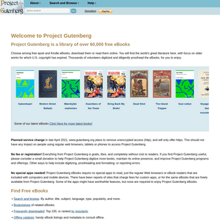 Free eBooks - Project Gutenberg