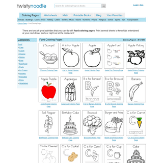 A complete backup of https://twistynoodle.com/coloring-pages/food/