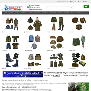 A complete backup of https://russian-army-goods.com