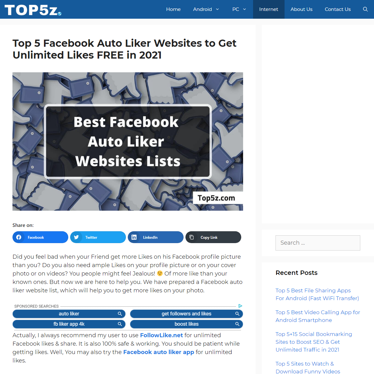 A complete backup of https://www.top5z.com/facebook-auto-liker-websites-get-unlimited-likes/