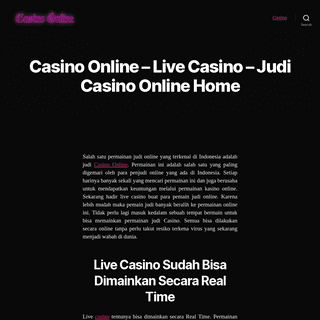 Casino Online - Live Casino - Judi Casino Online Home