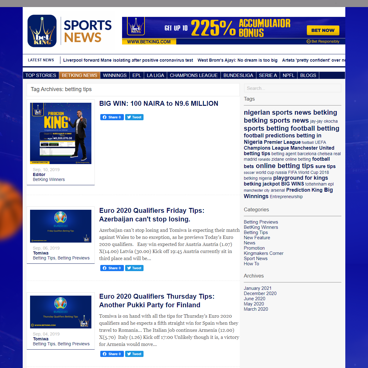 A complete backup of http://news.betking.com/tabs/blog?&tag=26786