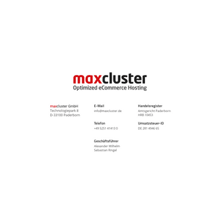 maxcluster - Optimized eCommerce Hosting