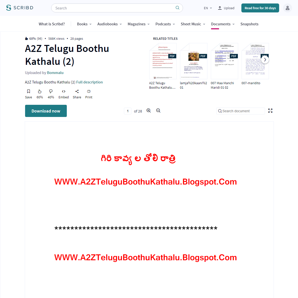 A complete backup of https://www.scribd.com/doc/279762469/A2Z-Telugu-Boothu-Kathalu-2