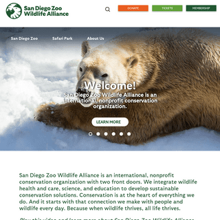 San Diego Zoo Wildlife Alliance - Home page