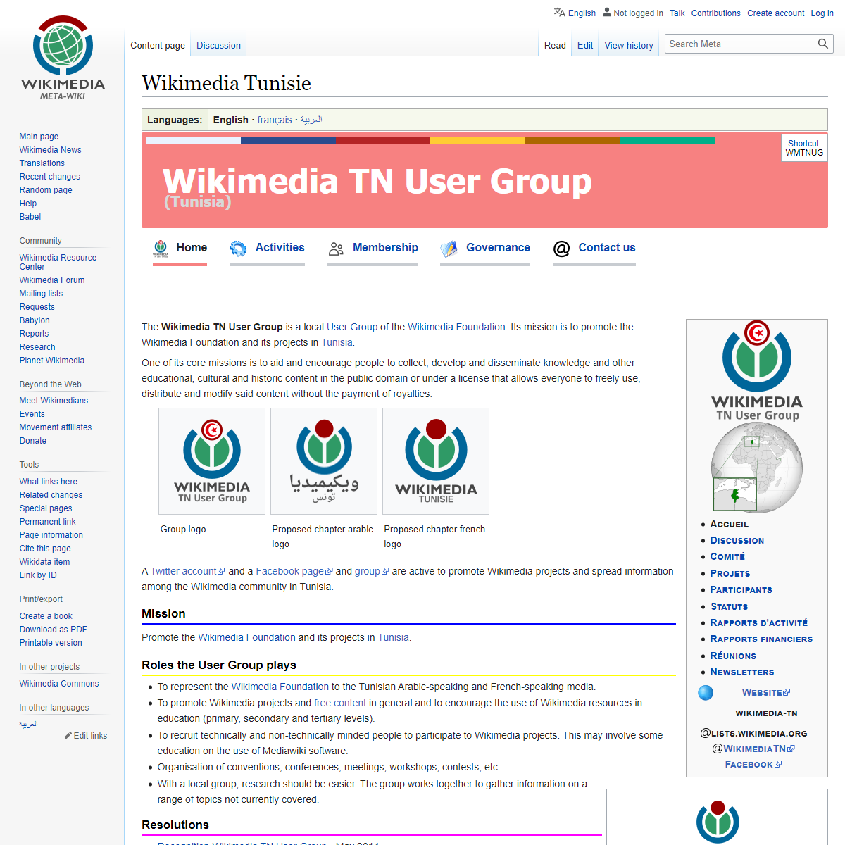 Wikimedia Tunisie - Meta