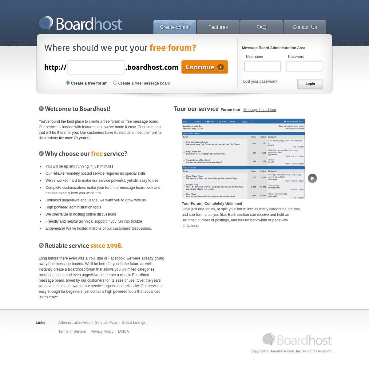 A complete backup of https://boardhost.com