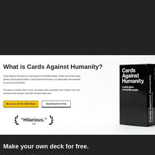 A complete backup of https://cardsagainsthumanity.com