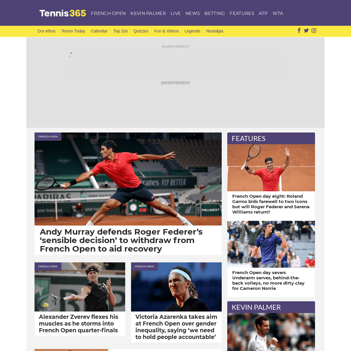 A complete backup of https://tennis365.com