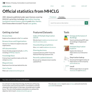 MHCLG Open Data