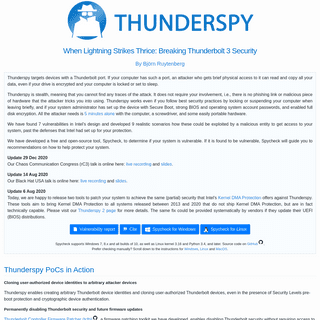 A complete backup of https://thunderspy.io