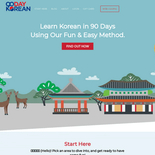 90 Day KoreanÂ® - Learn Korean - Structured Online Course