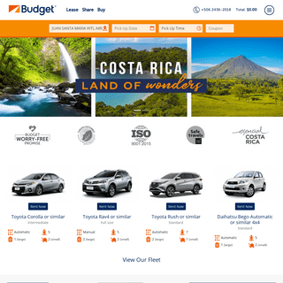 Budget Car Rental Costa Rica- The Best Car Rental Deals