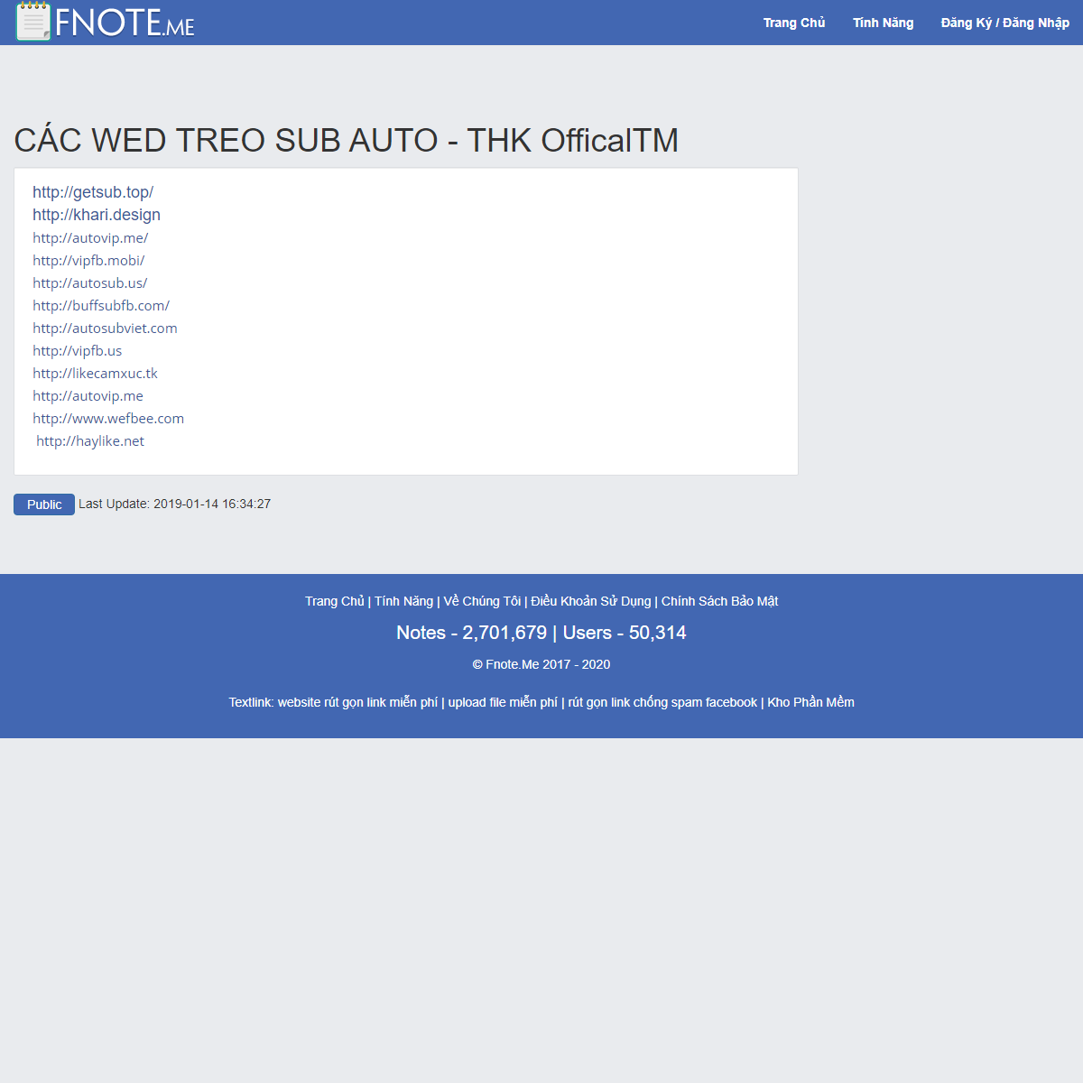 CÃC WED TREO SUB AUTO - THK OfficalTM - Notepad Online