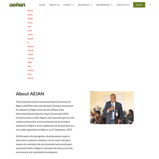 AEIAN â€“ Association for Environmental Impact Assessment of Nigeria