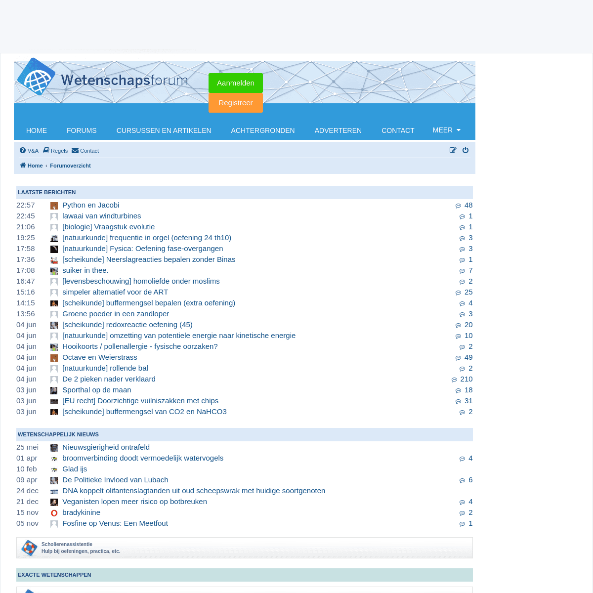 A complete backup of https://wetenschapsforum.nl