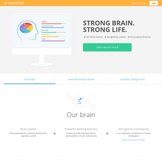 Brain games and brain training online - Memorado