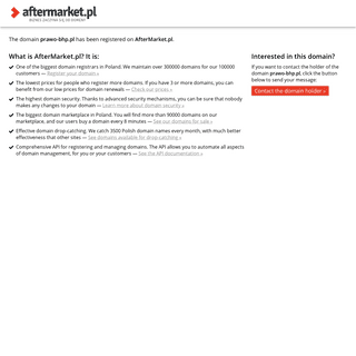 AfterMarket.pl -- domain prawo-bhp.pl