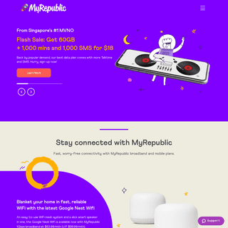 MyRepublic - The #1 Fibre Broadband and Mobile Service Provider in Singapore