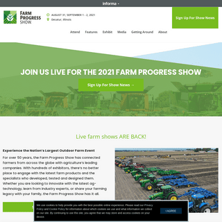 Farm Progress Show - For Farming and Agricultural Implements