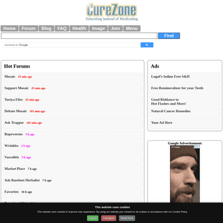 A complete backup of https://curezone.org