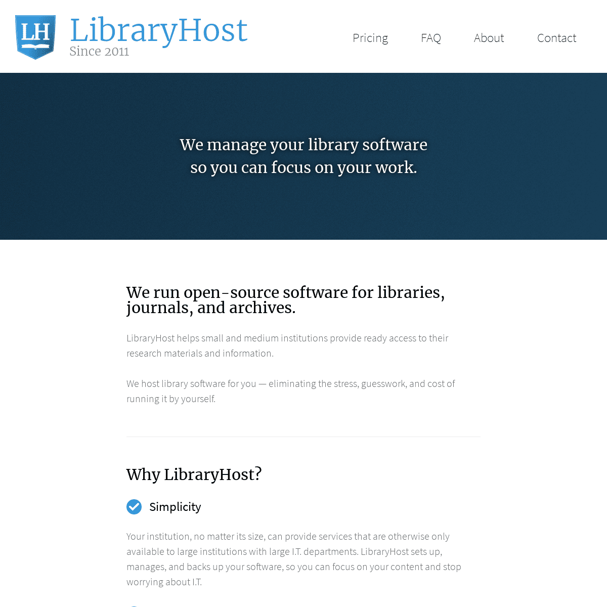 A complete backup of https://libraryhost.com