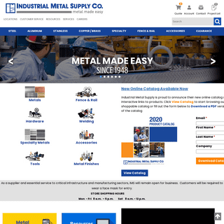 A complete backup of https://industrialmetalsupply.com