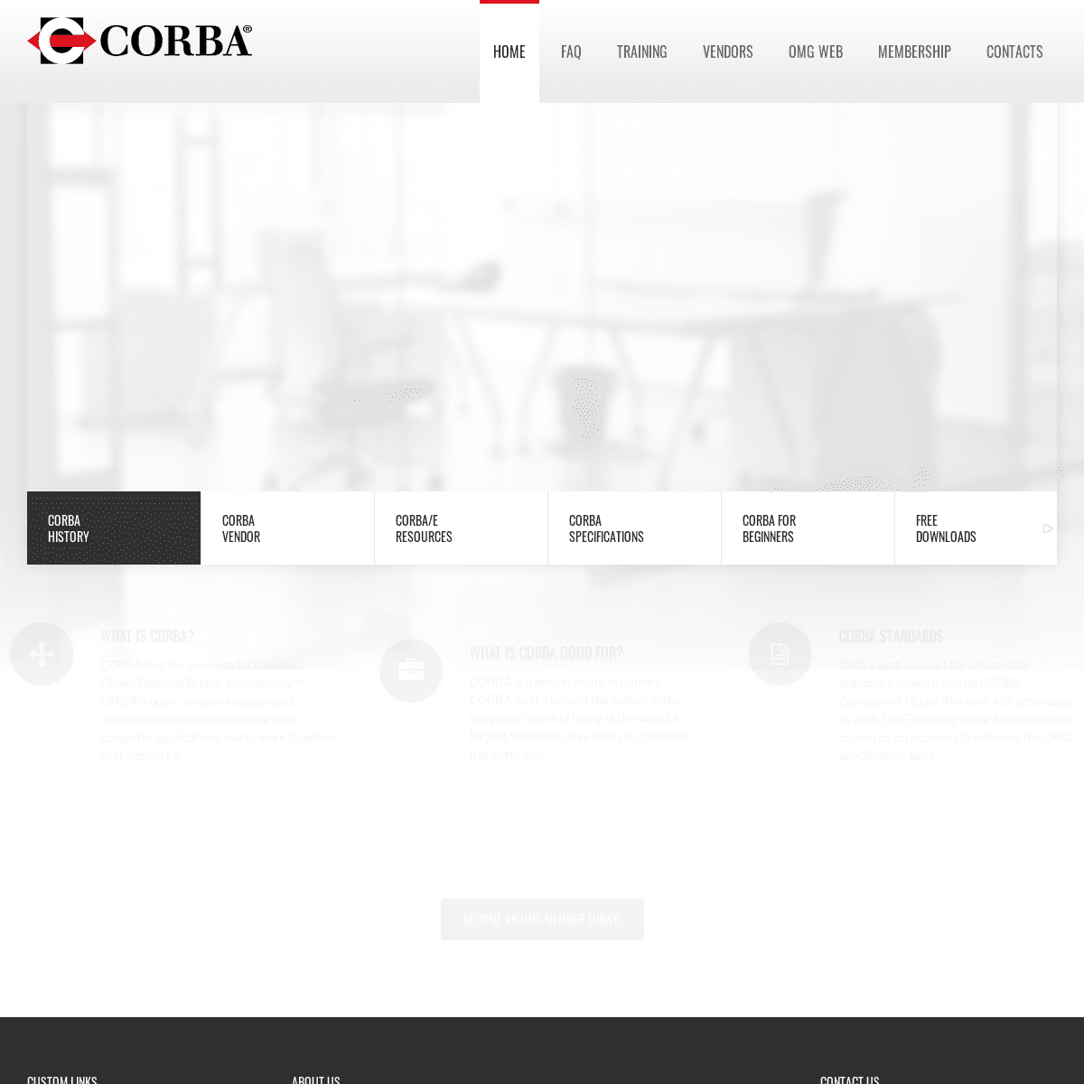Welcome To CORBA Web Site!
