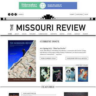 A complete backup of https://missourireview.com