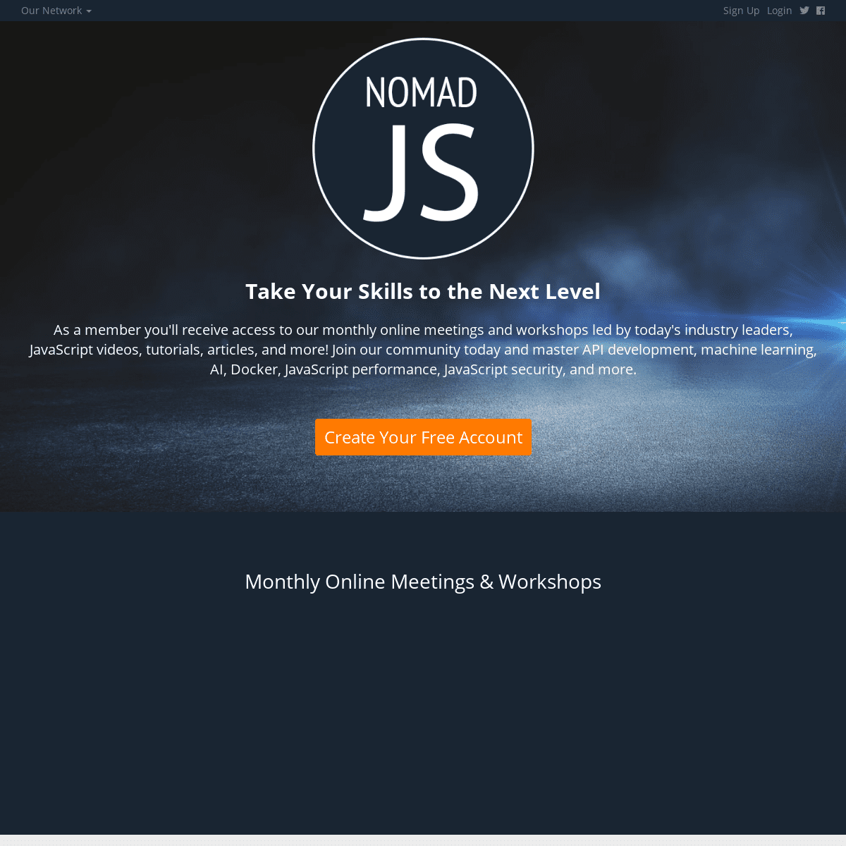 A complete backup of https://nomadjs.com