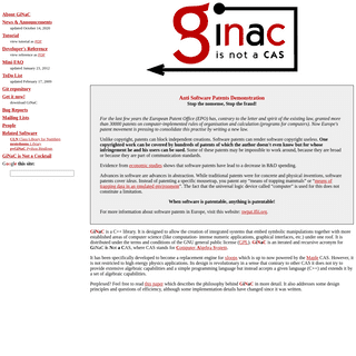 A complete backup of https://ginac.de