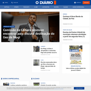 A complete backup of https://odiariodemogi.net.br