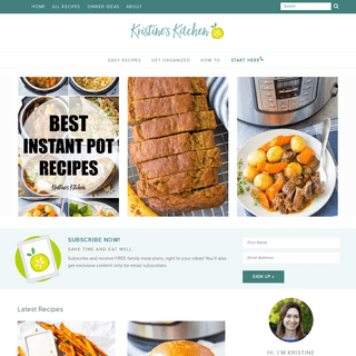 Kristine`s Kitchen - Easy Recipes in the Instant Pot, Slow Cooker and more.
