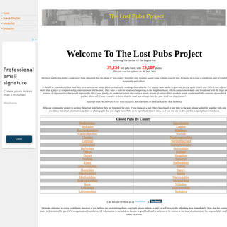 The Lost Pubs Project