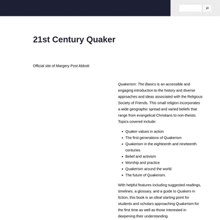 A complete backup of https://21stcenturyquaker.com