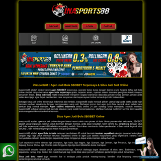 iNasports88 - Agen Judi Bola SBOBET & Situs Judi Slot Online