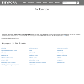 A complete backup of https://www.keyfora.com/site/rankbio.com