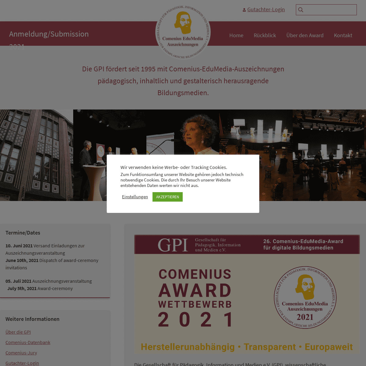 A complete backup of https://comenius-award.de