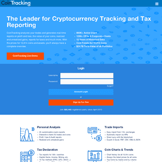 CoinTracking Â· Bitcoin & Digital Currency Portfolio-Tax Reporting