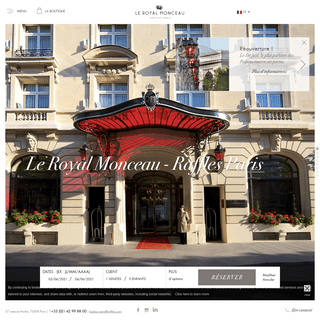 Palace HÃ´tel 5 Ã©toiles - Le Royal Monceau Raffles Paris