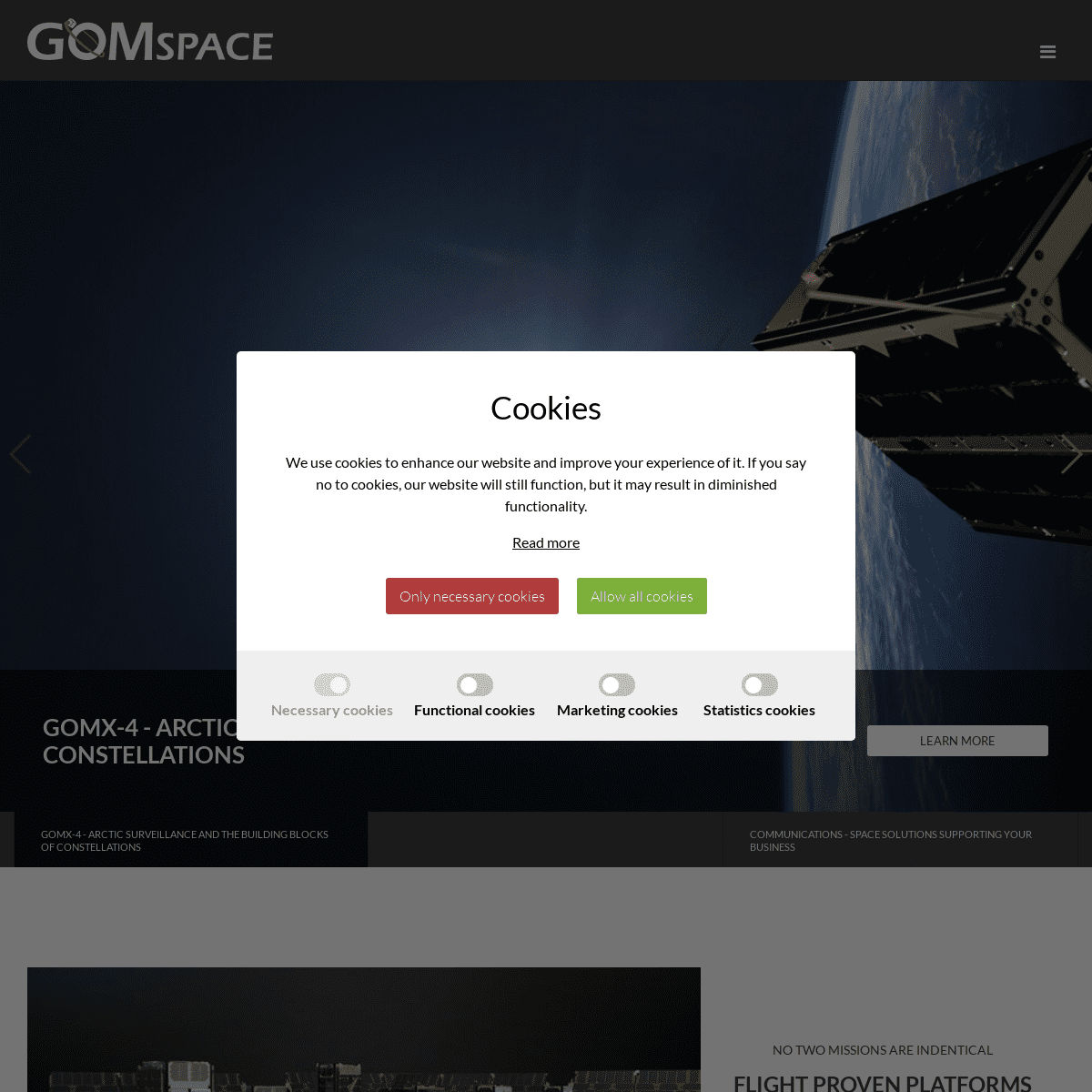 A complete backup of https://gomspace.com